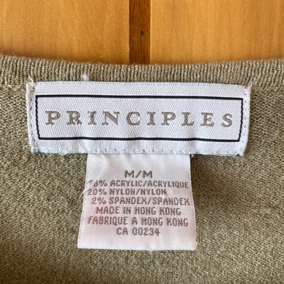 Vintage Sage Green 3/4 Sleeve Cardigan Medium - Picture 2 of 4